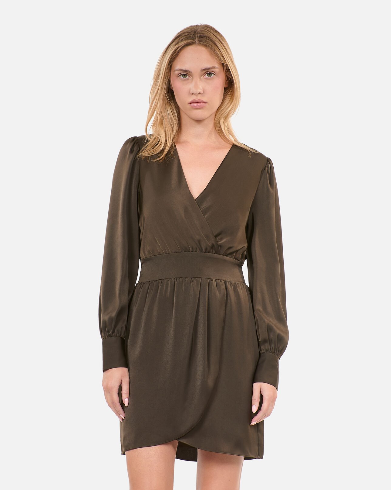 The Kooples FEMME KAKI robe courte kaki