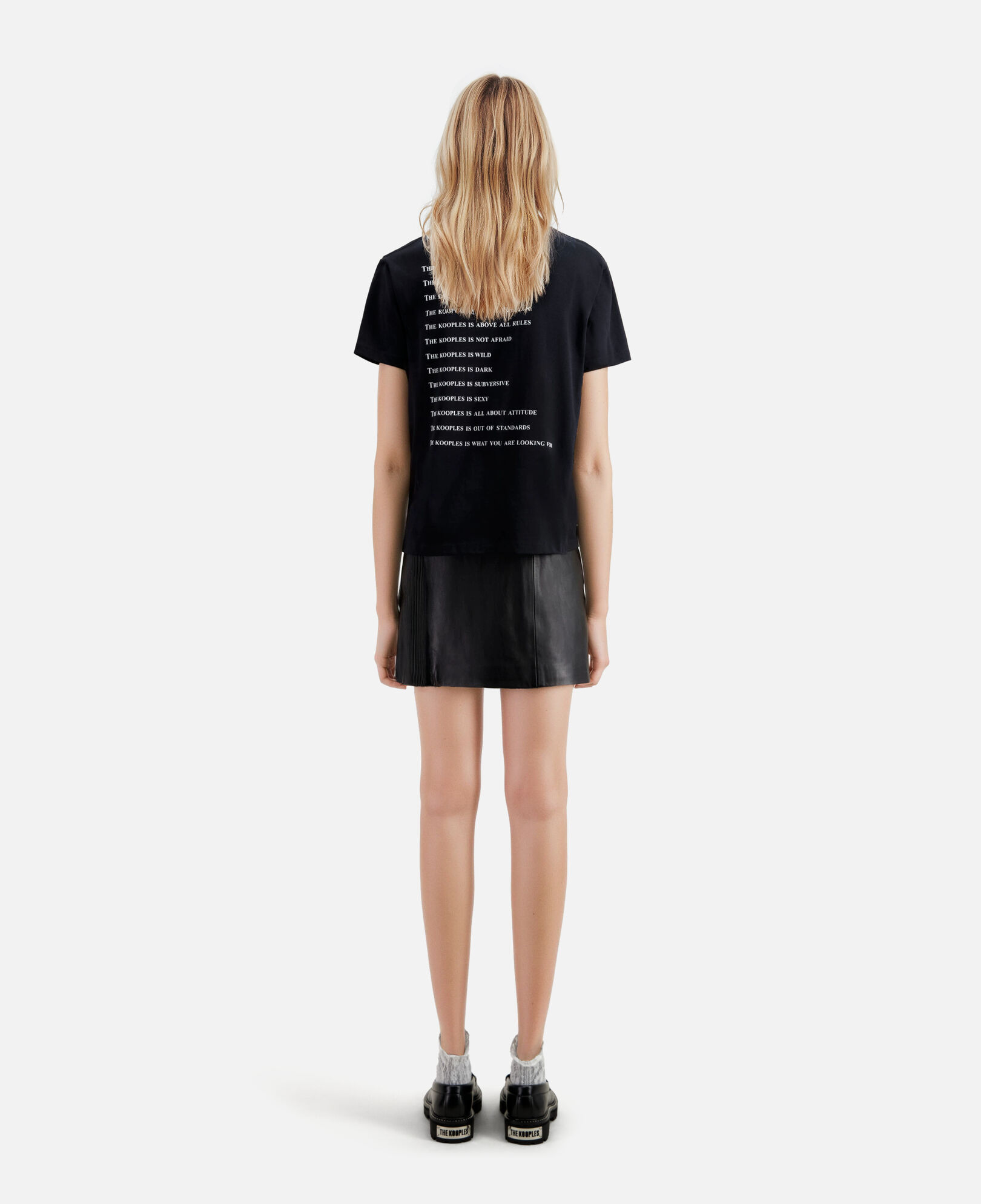 The Kooples MUJER BLACK camiseta mujer what is negra