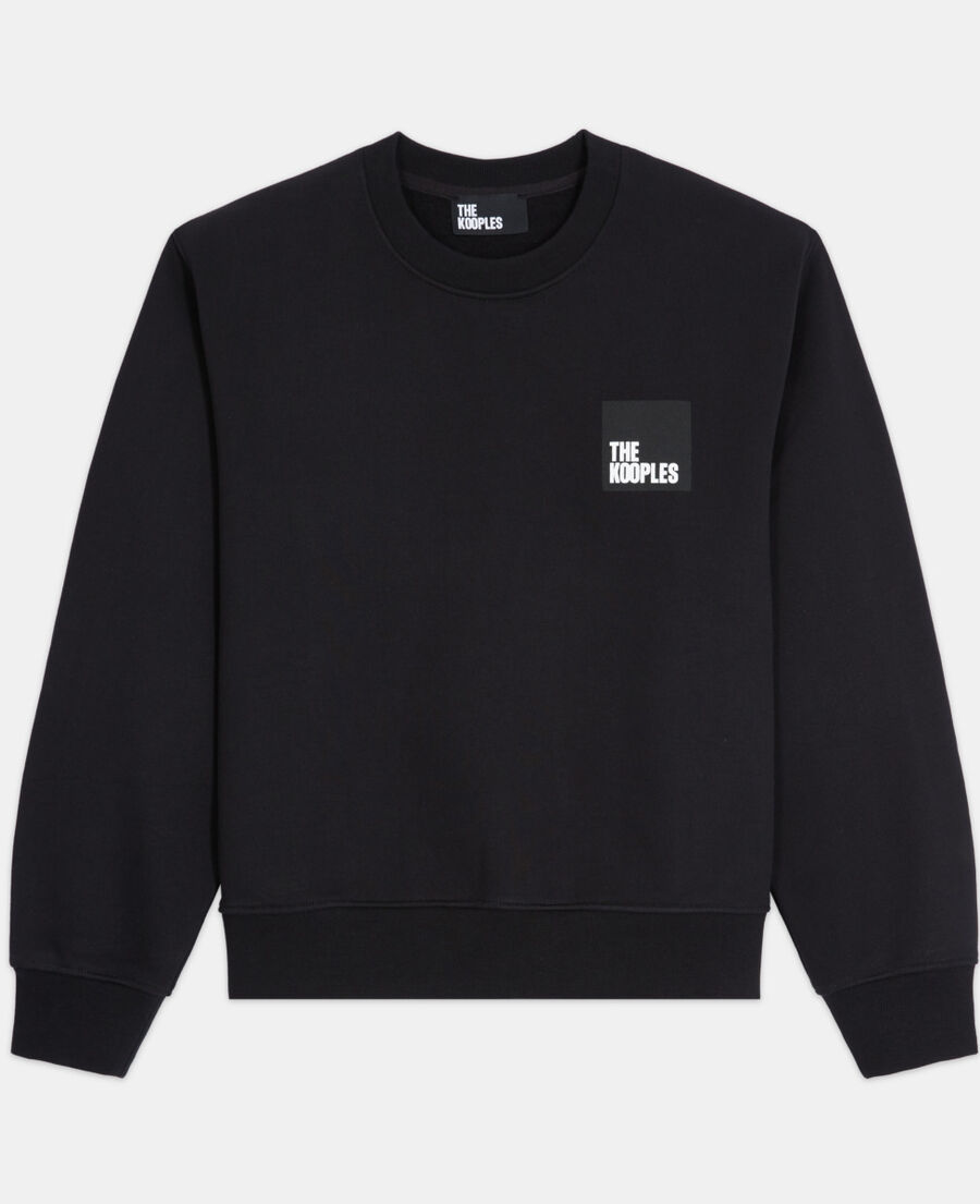 black cotton sweatshirt