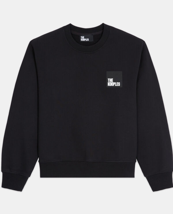 Black cotton sweatshirt
