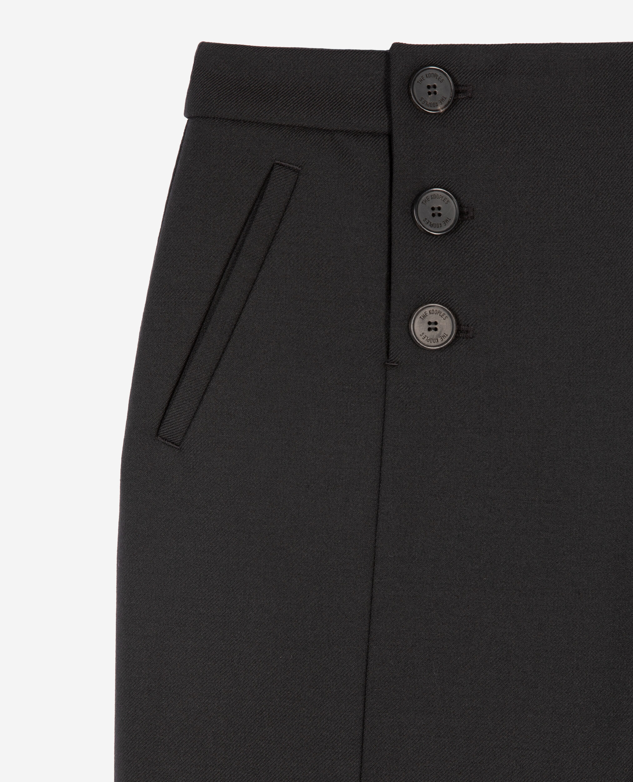 Ausgestellte, schwarze Hose, BLACK, hi-res image number null