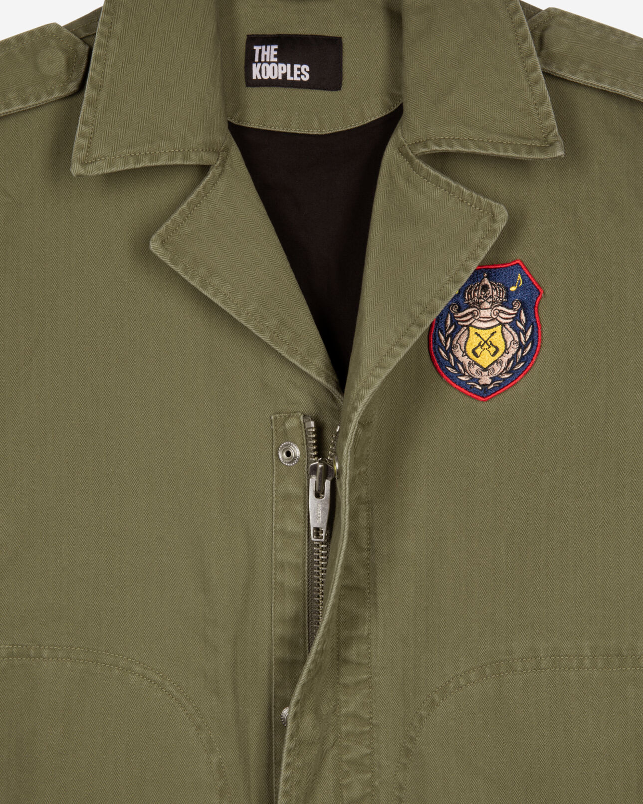 The Kooples HERREN KAKI jacke im offiziersstil khaki