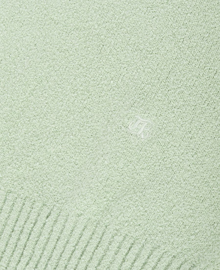 The Kooples HOMME ALMOND GREEN pull manches courtes vert amande