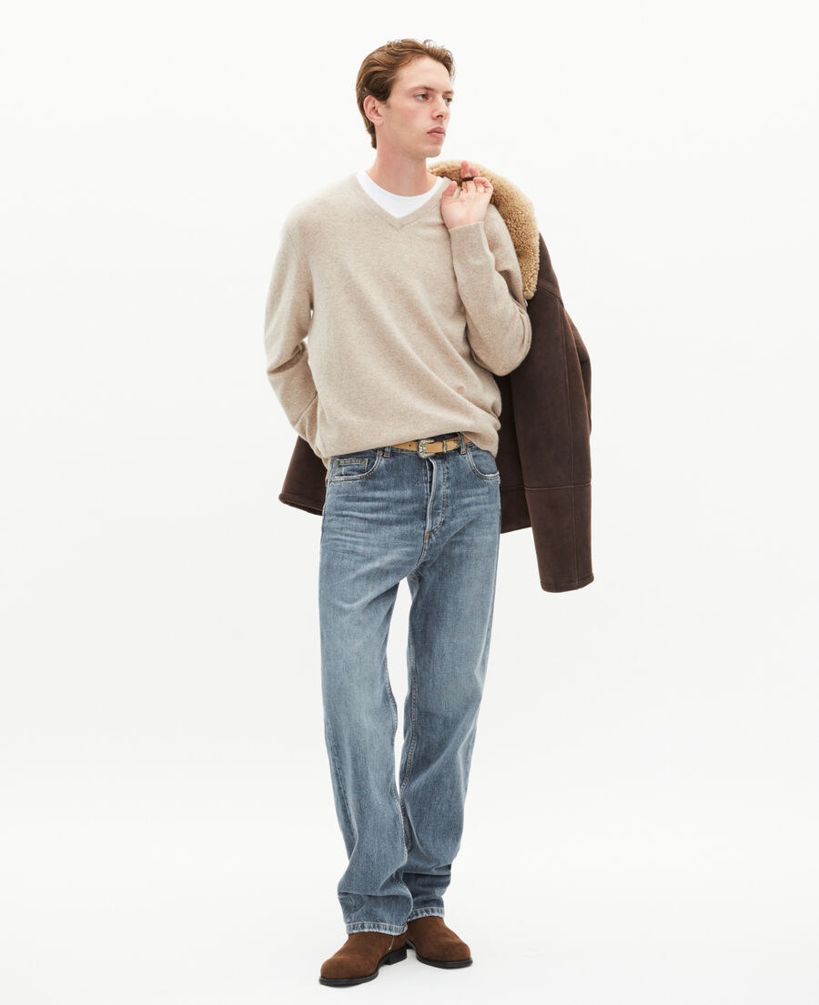 The Kooples HERREN BLUE blaugraue straight jeans