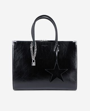 The Kooples WOMEN BLACK ming xl black leather bag