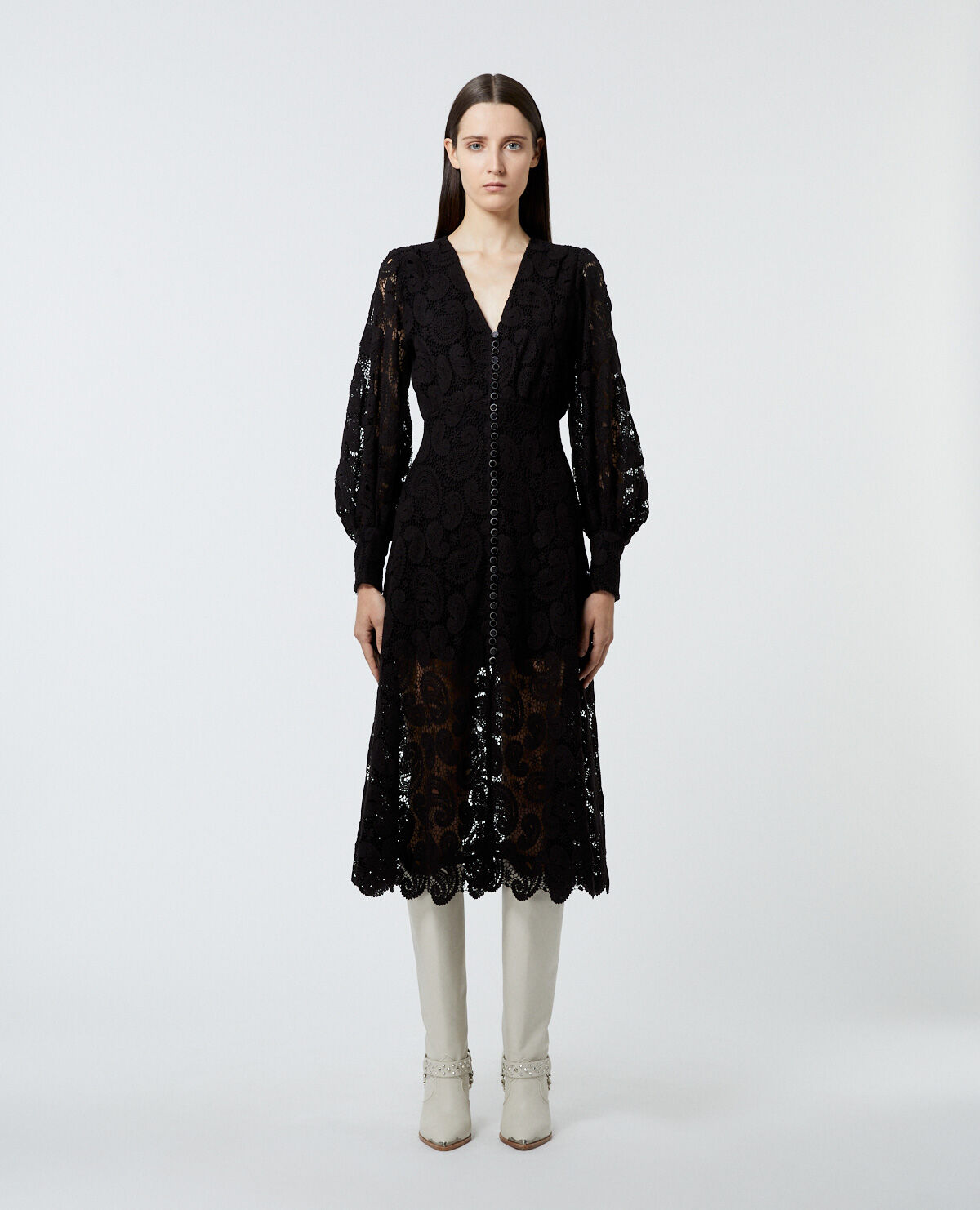 The kooples top robe dentelle