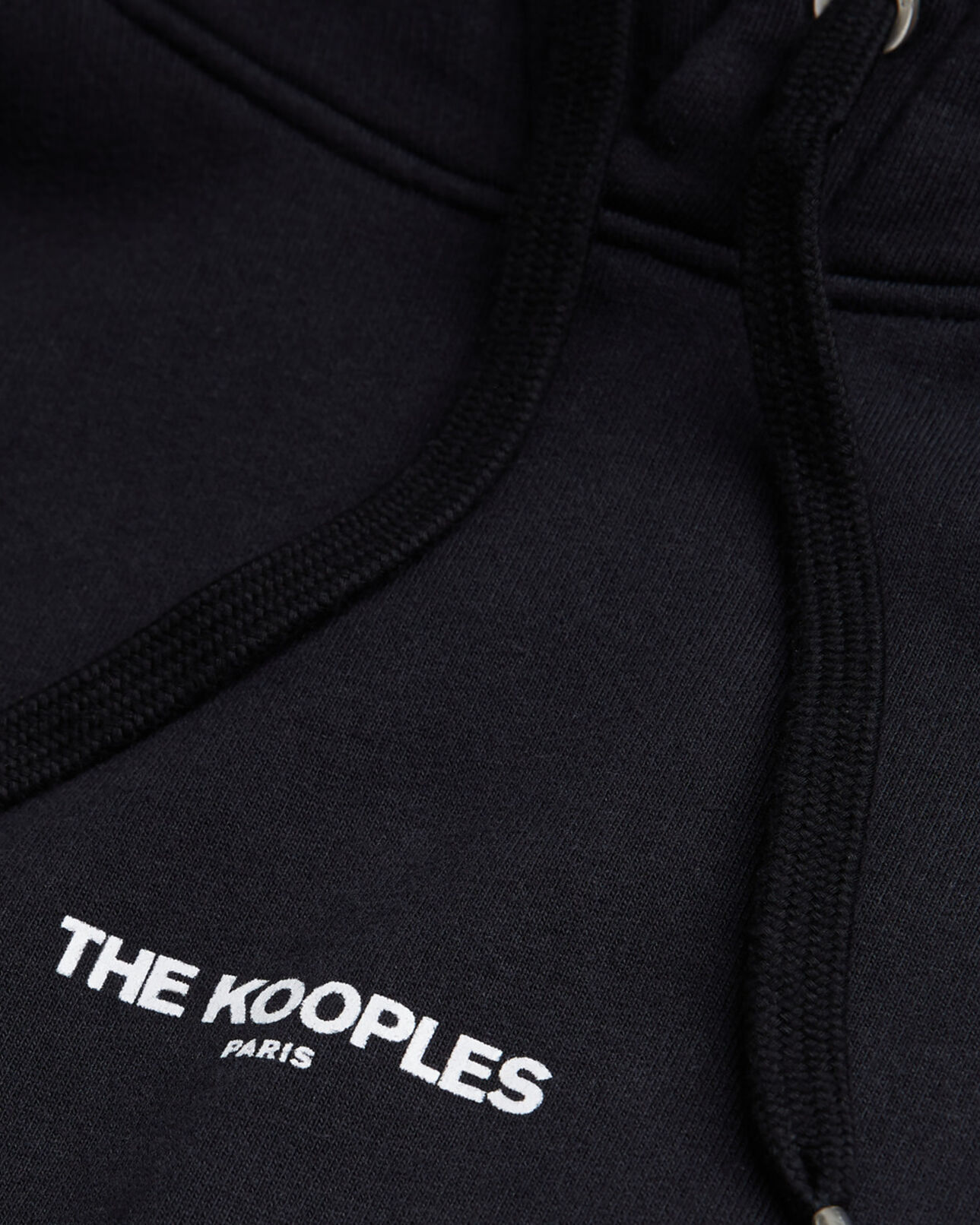 The Kooples MEN BLACK black logo hoodie