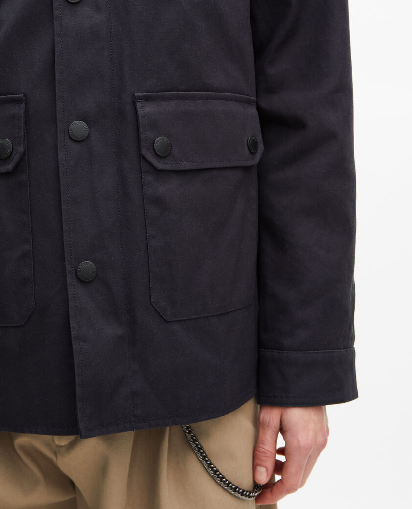 The Kooples HERREN DARK NAVY marine baumwolljacke