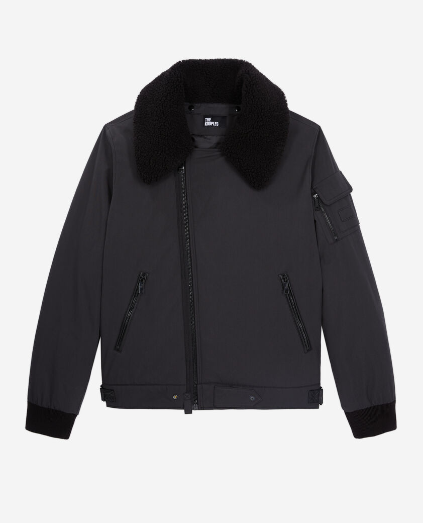 The Kooples HERREN BLACK schwarze bomberjacke