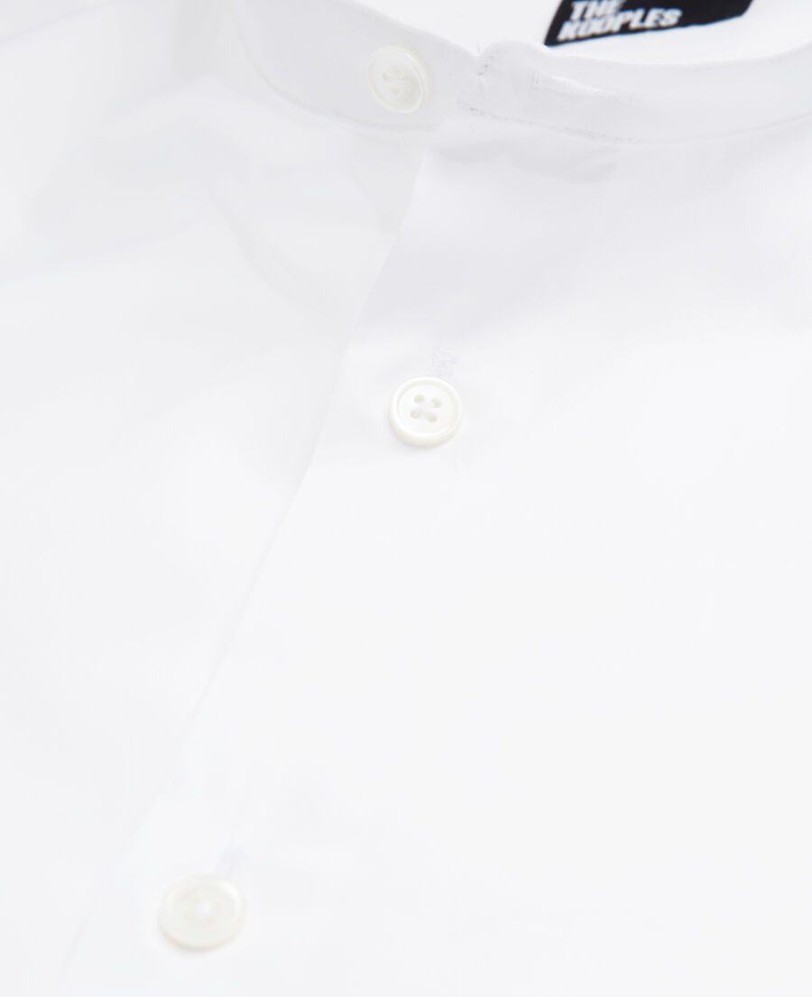 The Kooples HOMME WHITE chemise col officier blanche