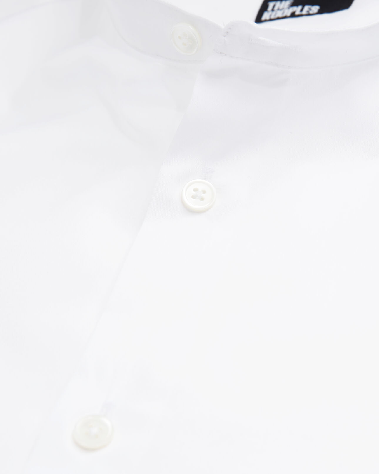 The Kooples HOMME WHITE chemise col officier blanche