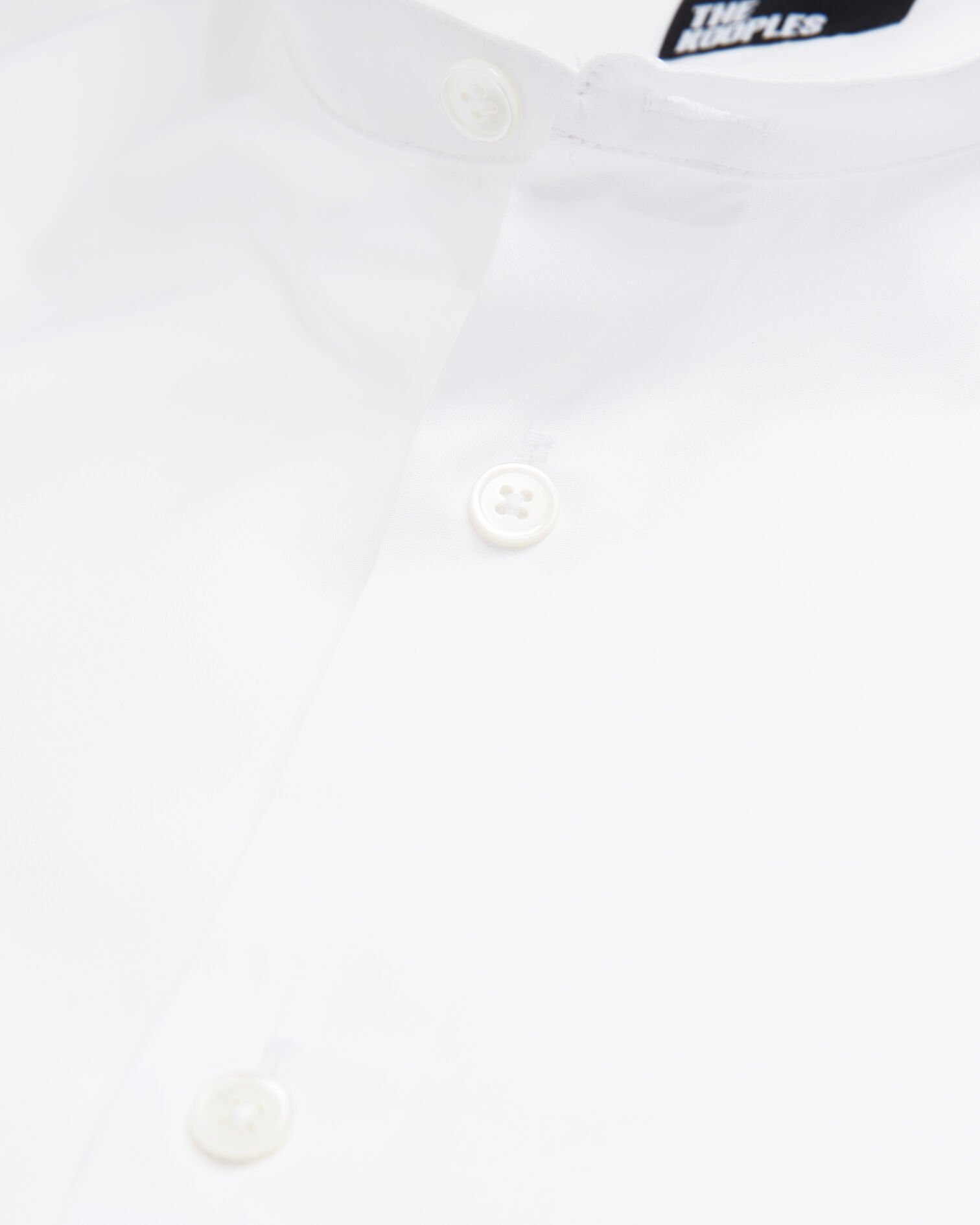 Chemise col officier blanche, WHITE, hi-res image number null