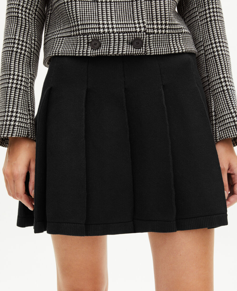 The Kooples FEMME NAVY jupe courte en maille noire