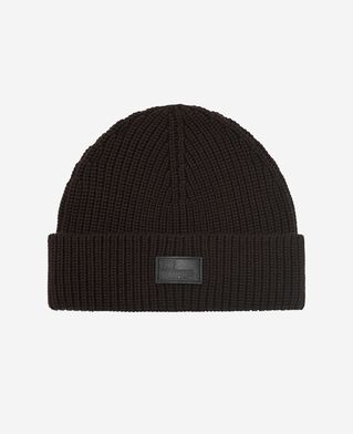 The Kooples HOMME DARK BROWN bonnet &agrave; revers marron
