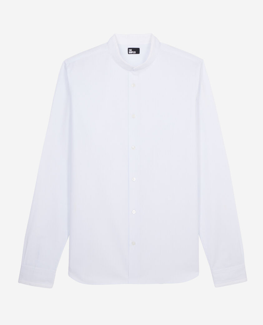 The Kooples HERREN BLUE WHITE blaues hemd aus baumwolle