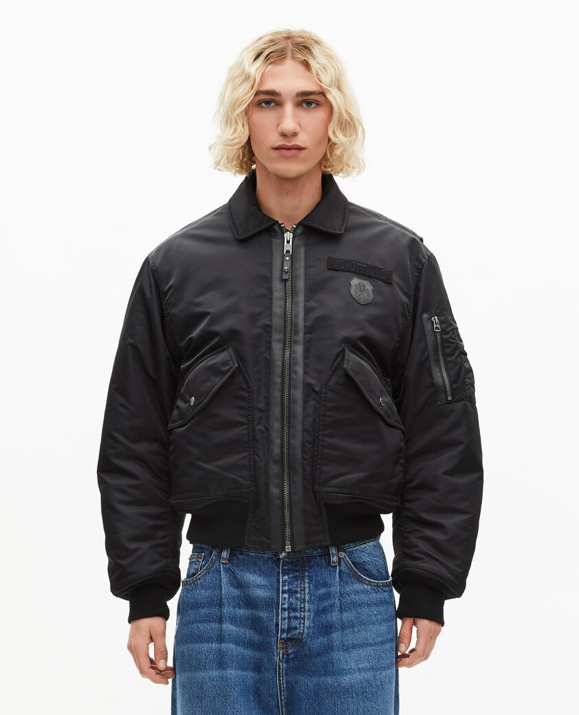 The Kooples H BLACK the kooples x schott nyc black bomber jacket