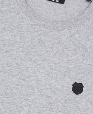 The Kooples HOMME GREY MELANGE t-shirt blason gris