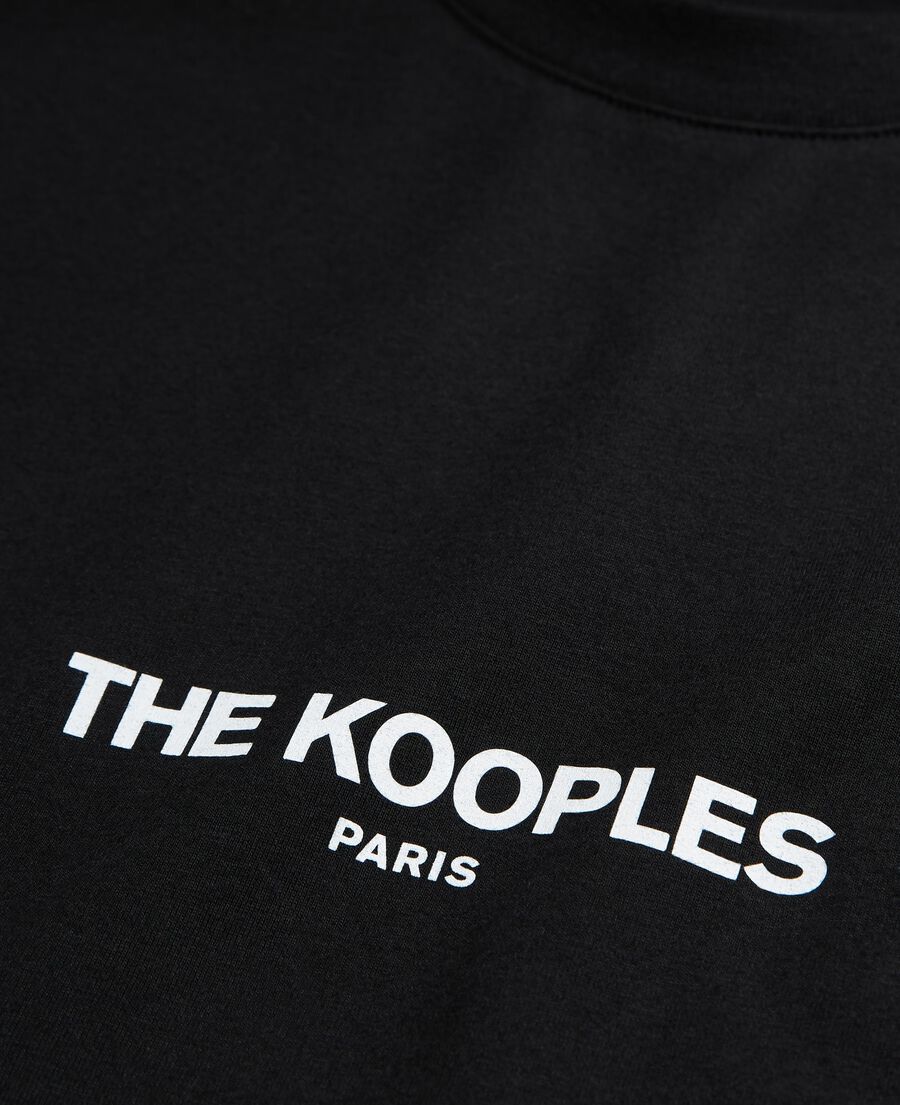 The Kooples HOMME BLACK t-shirt avec logo noir