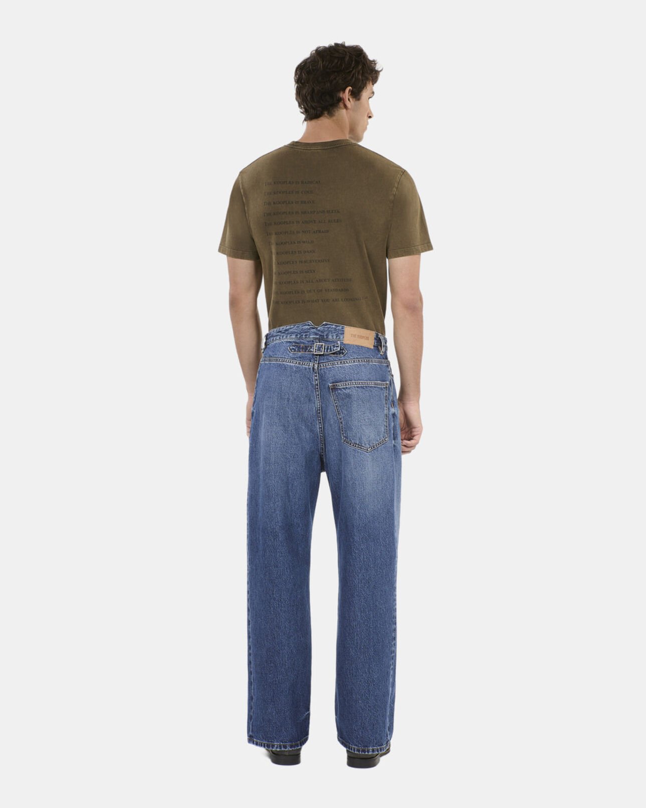 The Kooples HOMME BLUE ELECTRIC jean large bleu foncé