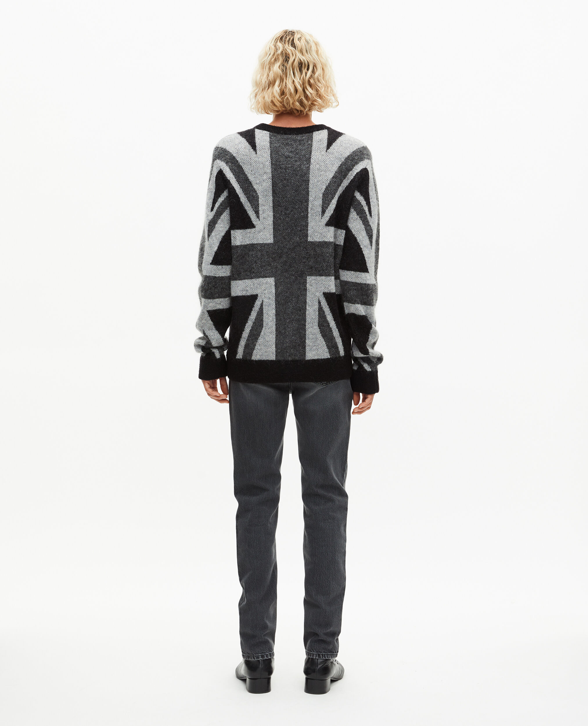 Pull drapeau anglais noir, BLACK GREY, hi-res image number null