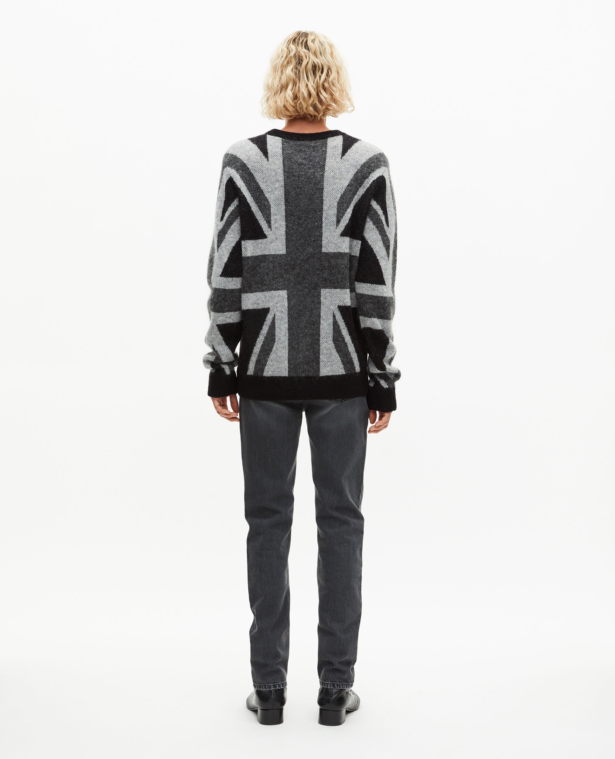 Black English flag sweater, BLACK GREY, hi-res image number null