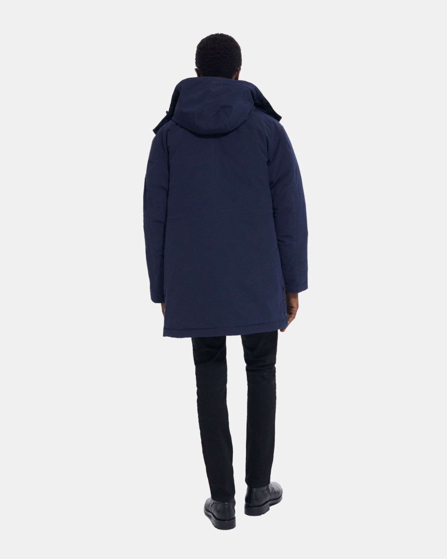 Parka à capuche bleu marine, NAVY, hi-res image number null