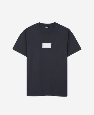 The Kooples HOMME DARK NAVY t-shirt avec s&eacute;rigraphie marine