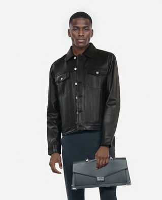 The Kooples HERREN BLACK schwarze lederjacke