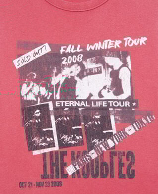 The Kooples WOMEN RUBIS red eternal life tour serigraphy tank top
