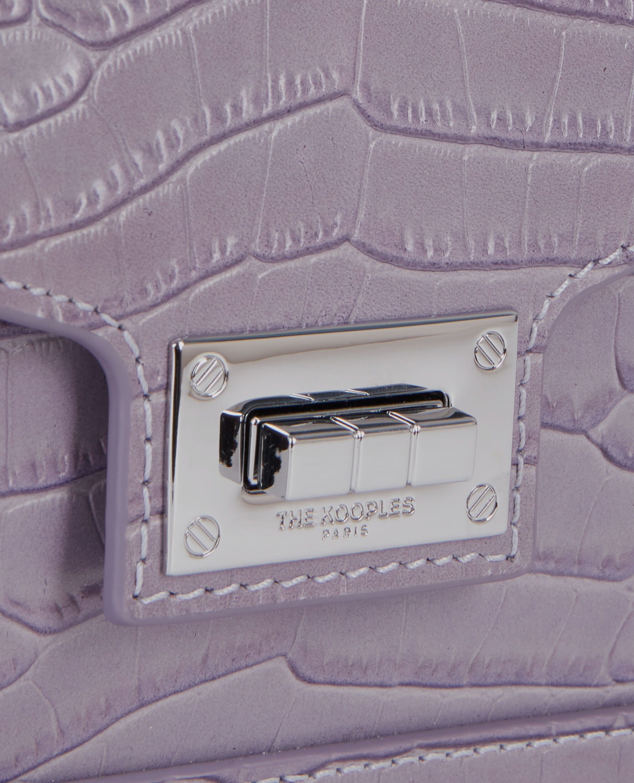 Small Emily bag in purple leather