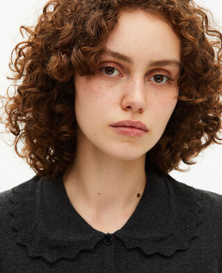 The Kooples WOMEN BLACK short black mesh dress