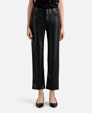 The Kooples FEMME BLACK pantalon noir effet cuir