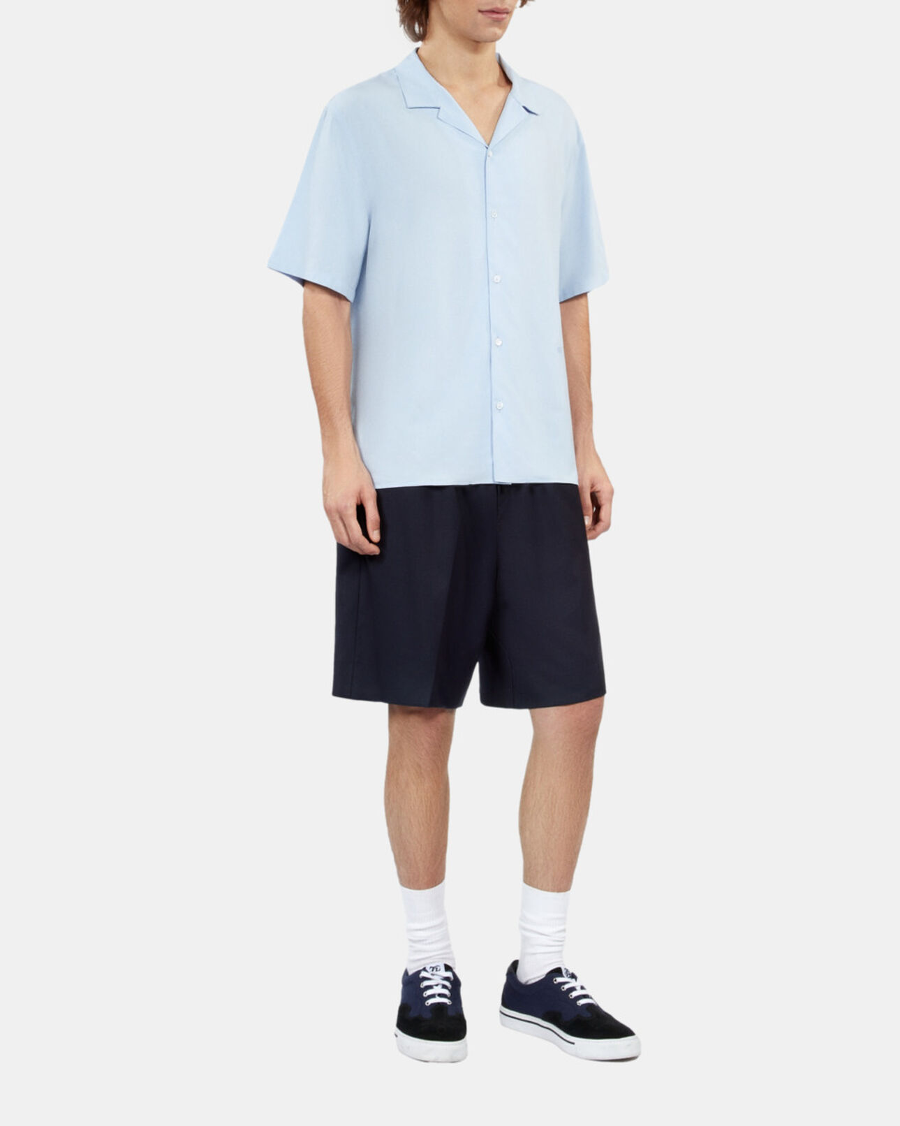The Kooples HOMBRE LAVENDER camisa azul cielo manga corta