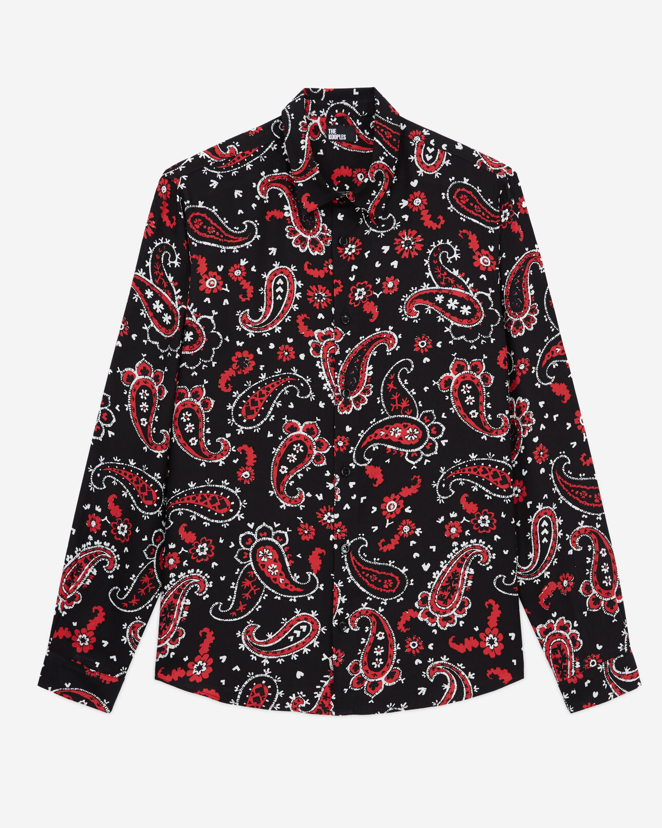 The Kooples MEN BLACK - RED printed shirt