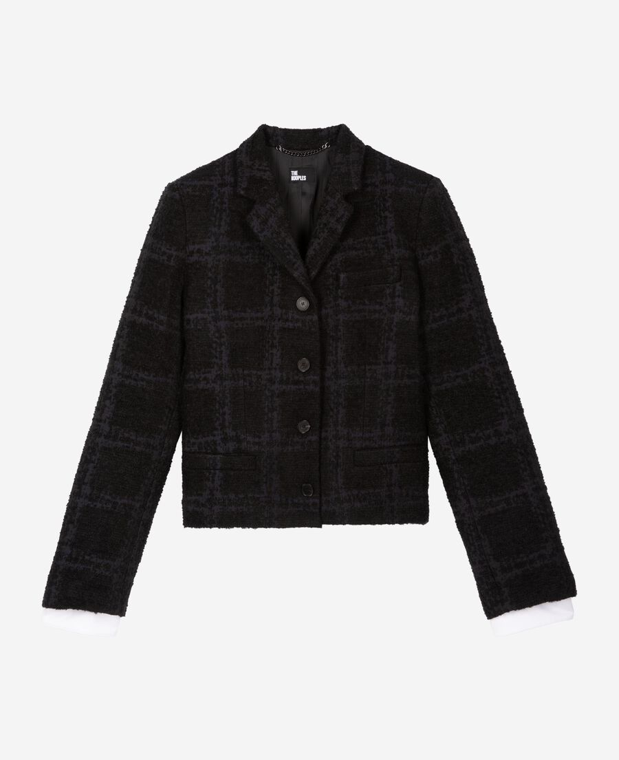 The Kooples F NAVY short navy suit jacket