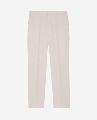 The Kooples MEN LIGHT BEIGE beige cotton linen suit pants