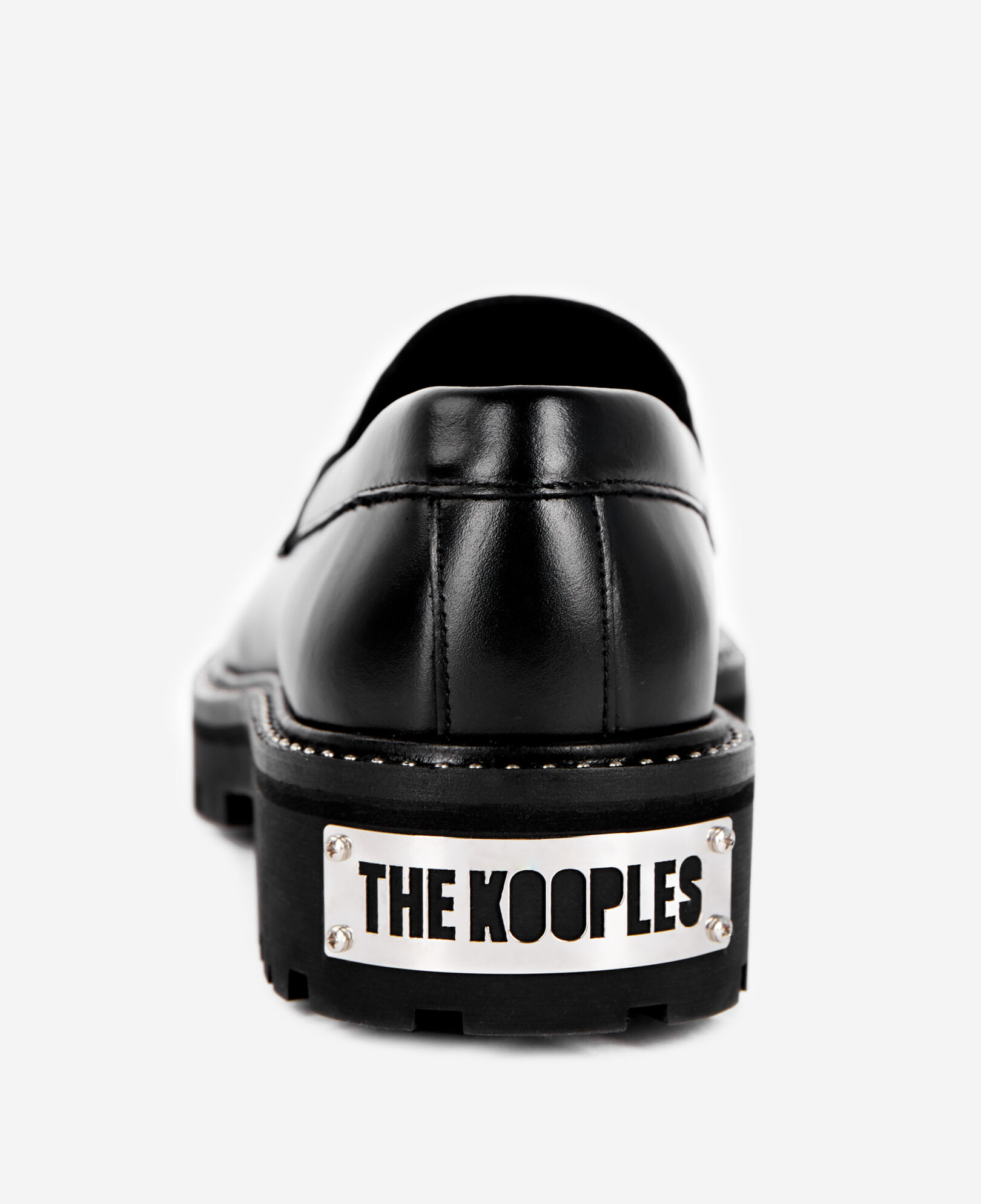 The Kooples WOMEN BLACK black leather loafers