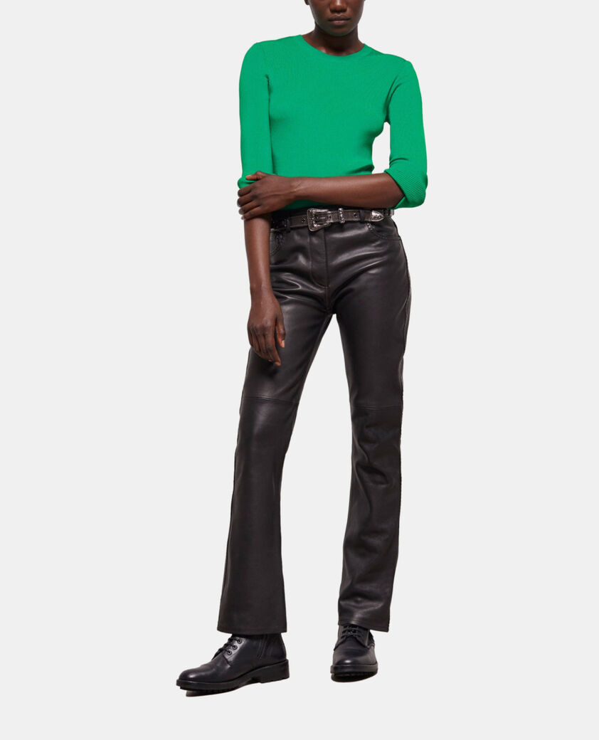 The Kooples WOMEN GREEN green slim-fit top