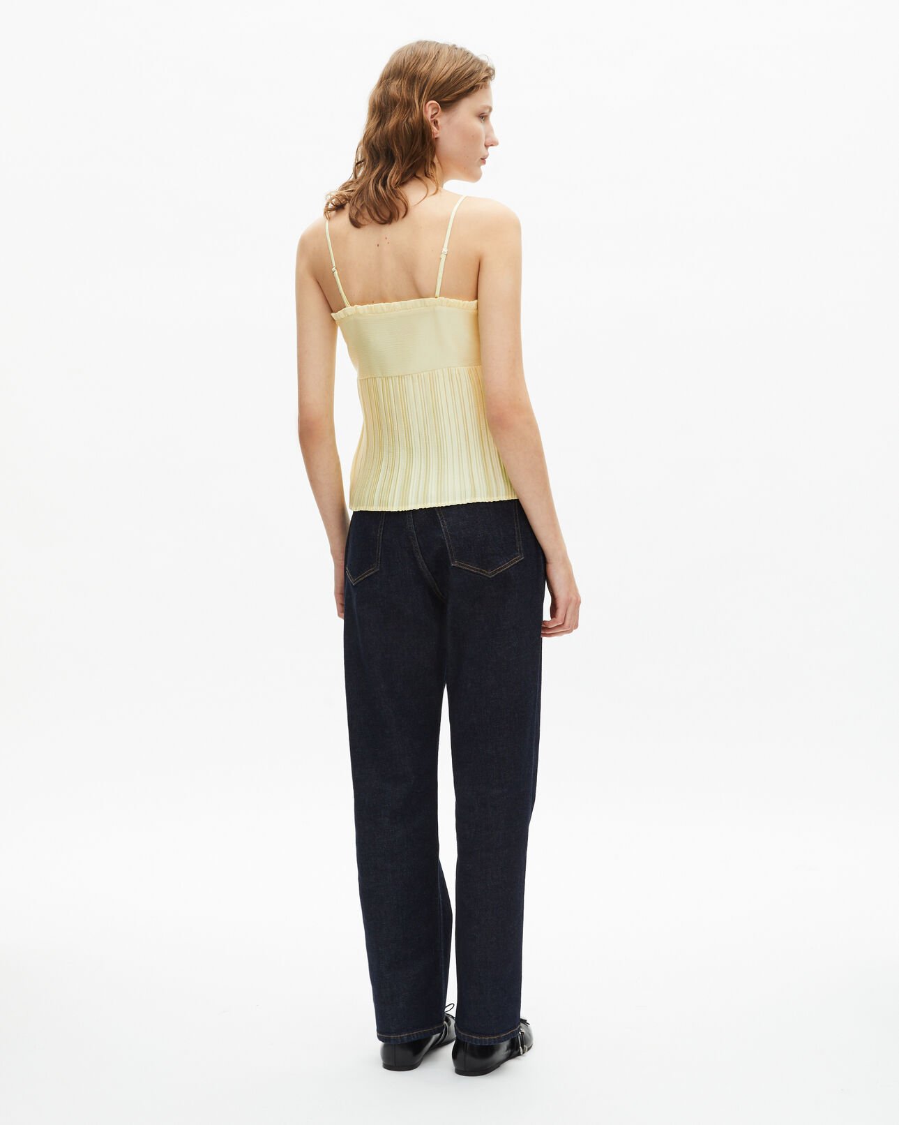 The Kooples FEMME YELLOW caraco plissé jaune