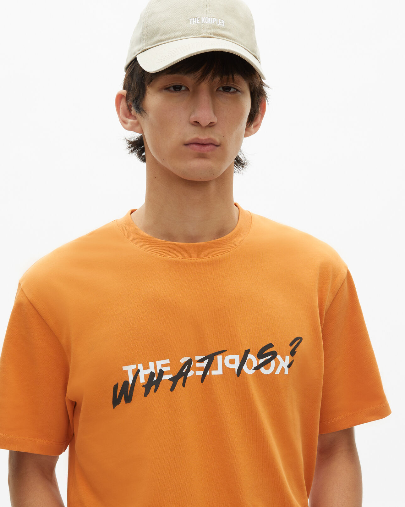 The Kooples MEN ABRICOT orange what is t-shirt
