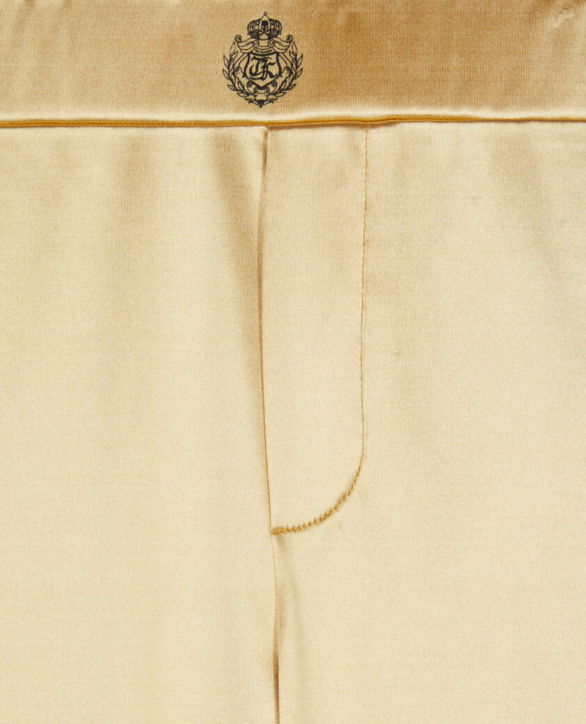 The Kooples FEMME ANTIC GOLD legging satiné doré