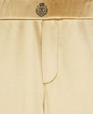 The Kooples F ANTIC GOLD golden satin leggings