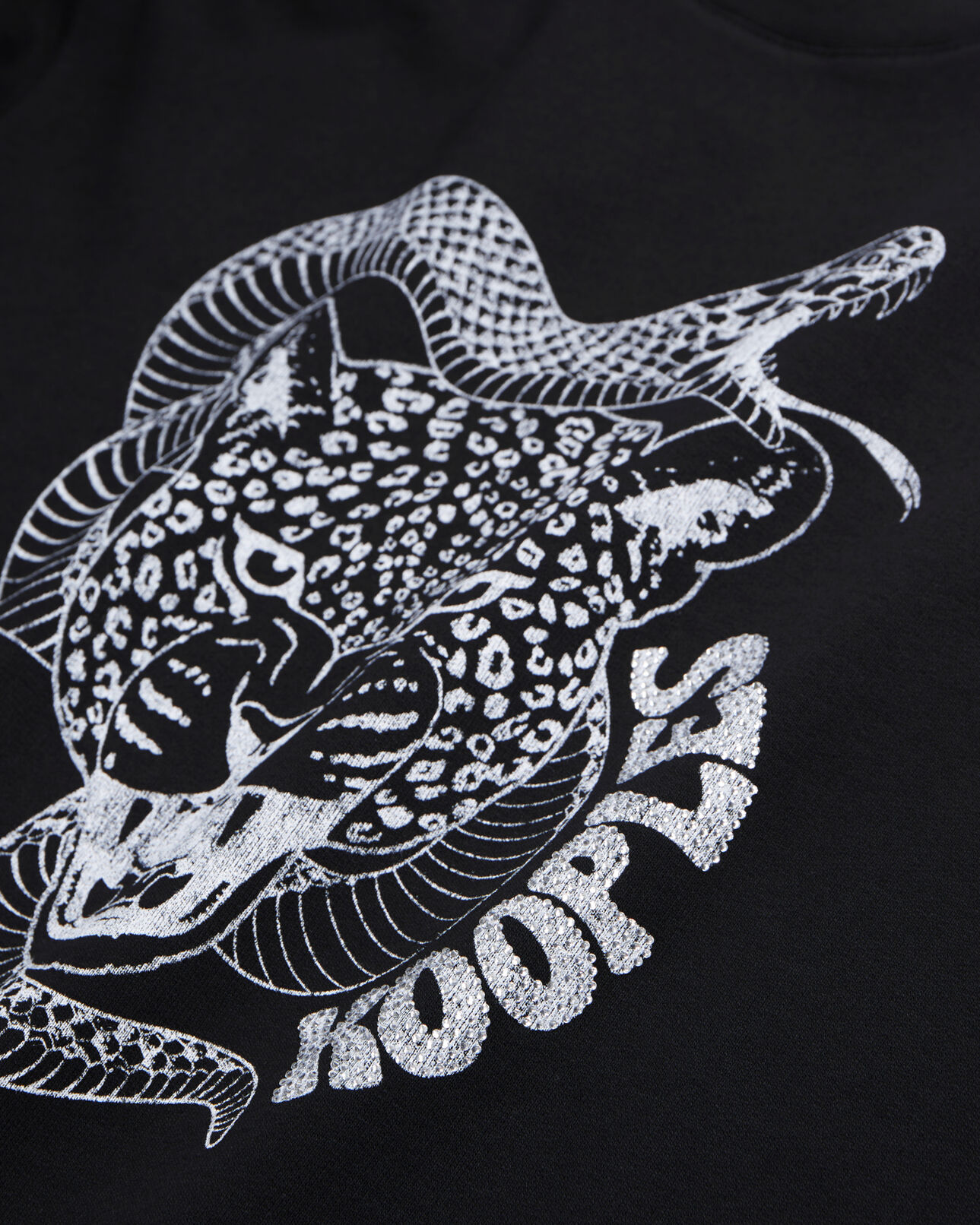 The Kooples FEMME BLACK sweatshirt avec sérigraphie noir