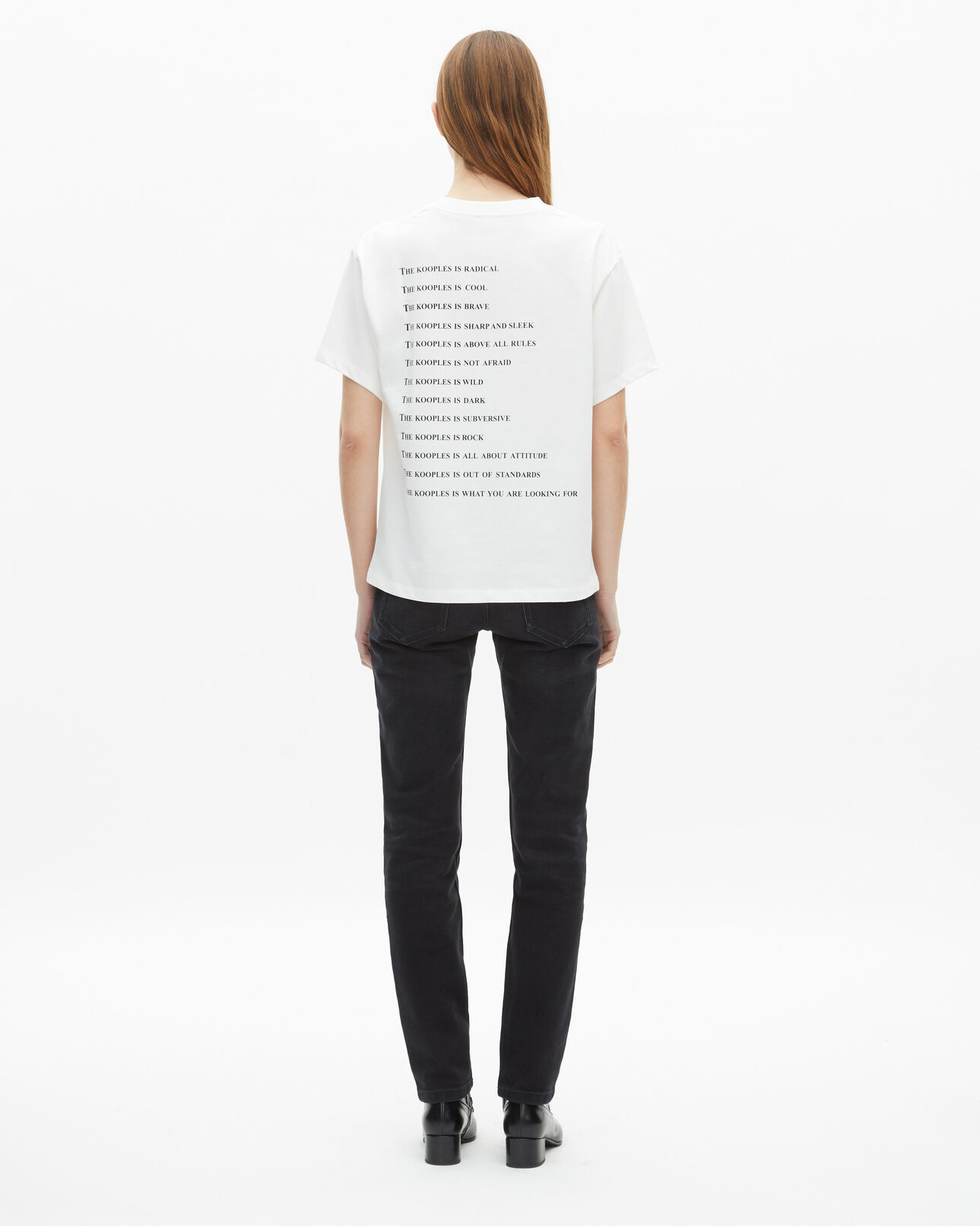 The Kooples DAMEN WHITE t-shirt what is mit perlen weiß