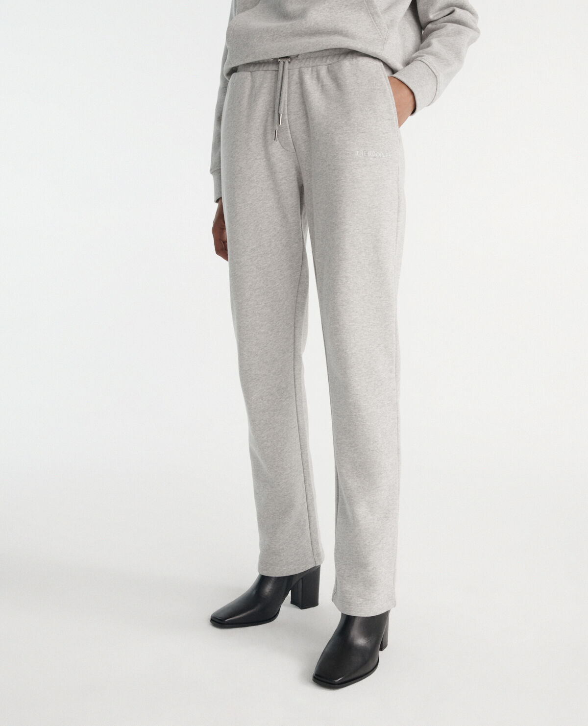 Light gray joggers with straight cut The Kooples