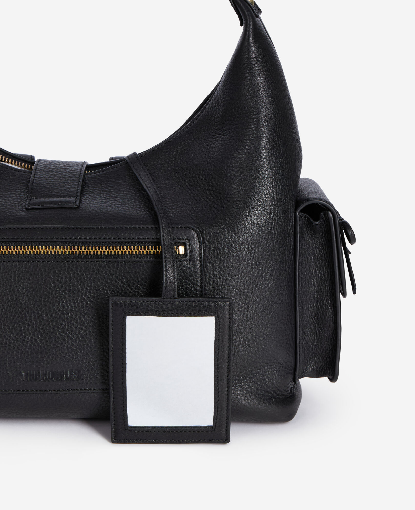The Kooples WOMEN BLACK black leather amelia xl bag