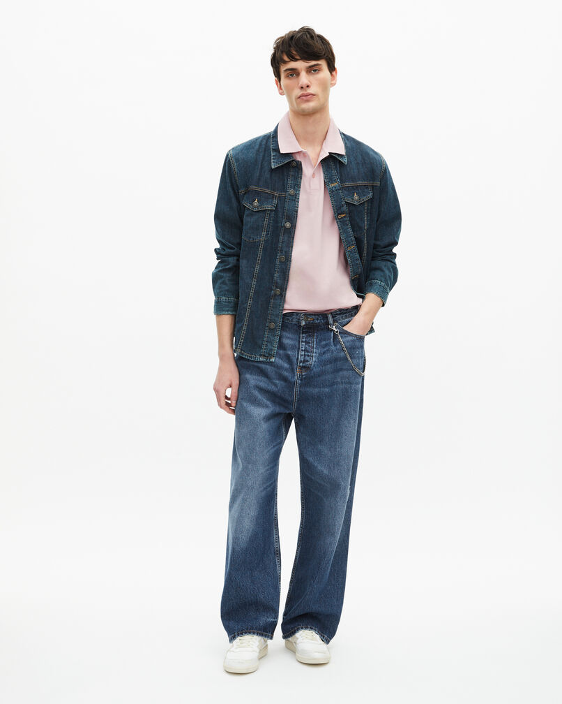 The Kooples HOMME LILA polo en piqué col classique rose clair