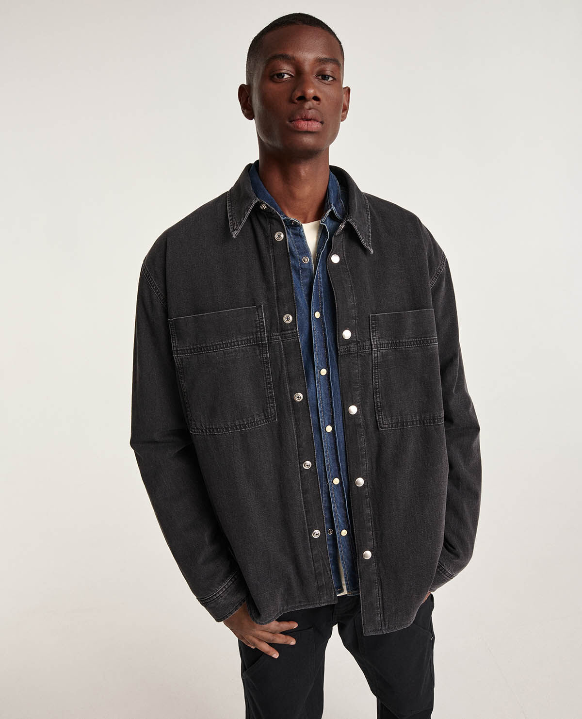 Kooples best sale denim shirt