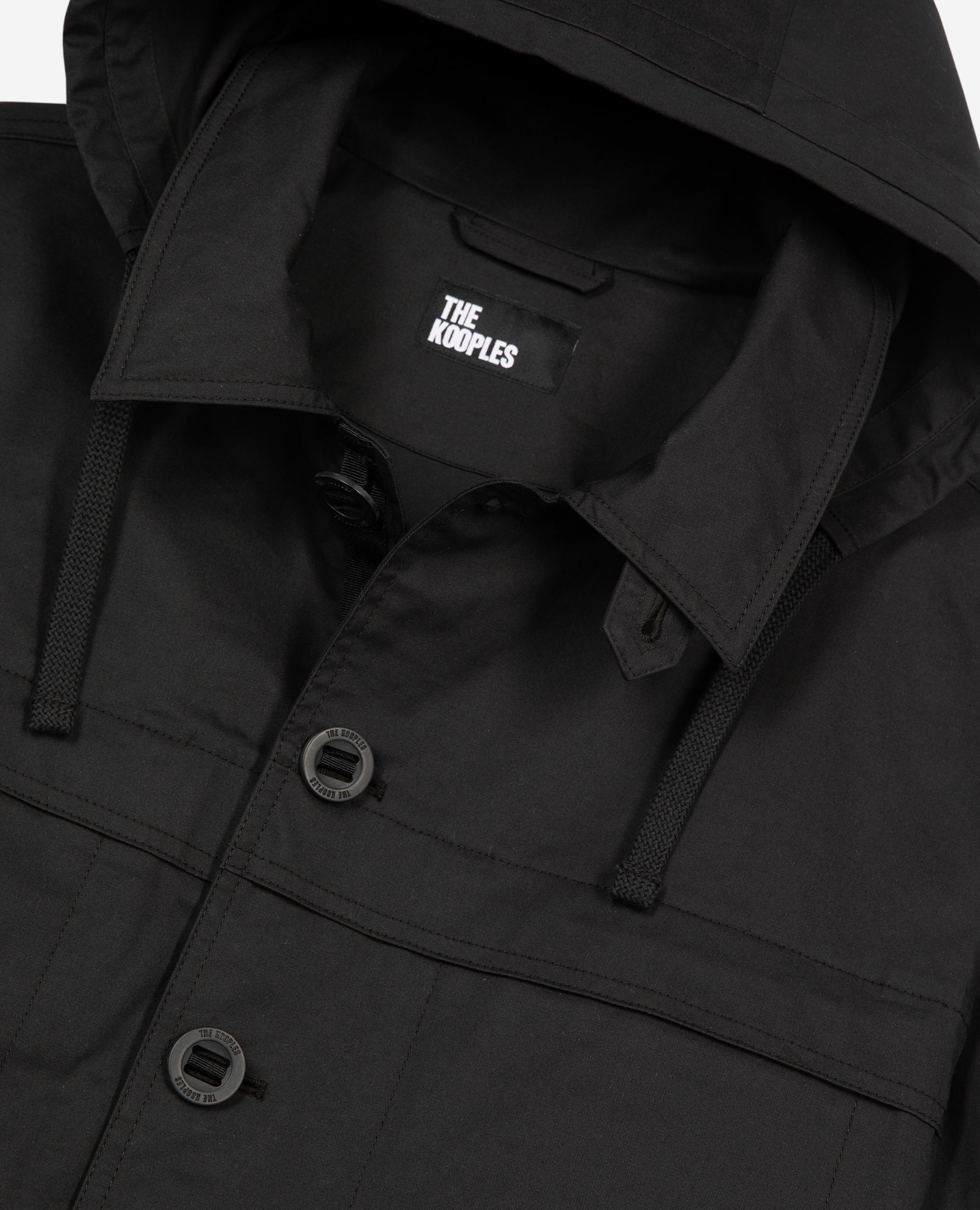Parka courte à capuche noire, BLACK, hi-res image number null