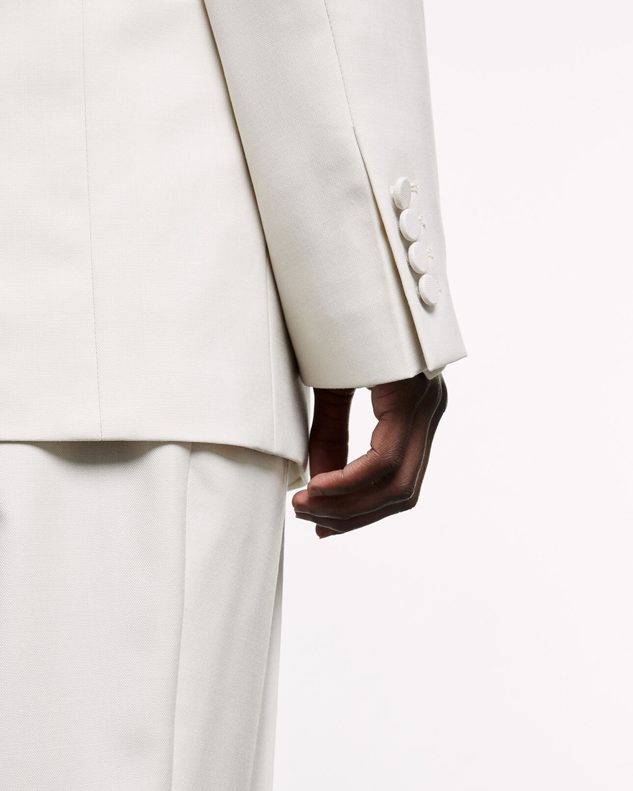 The Kooples MEN ECRU ecru jacket with covered buttons